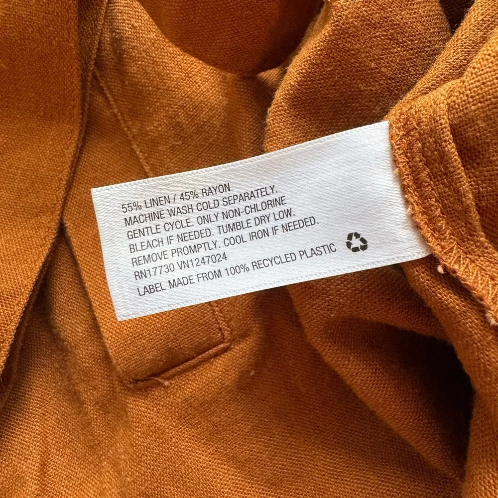 Rust Orange Button-up - Picture 4 of 6